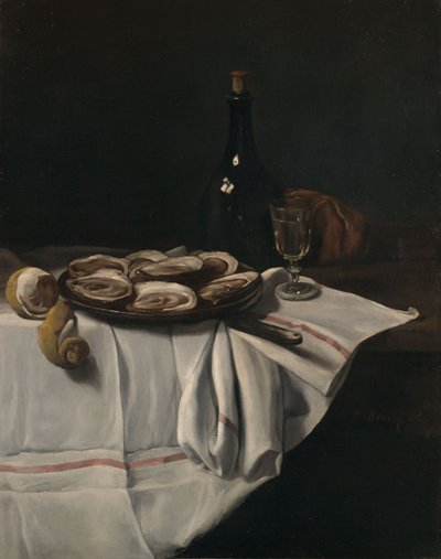 Still Life with Oysters by François Bonvin