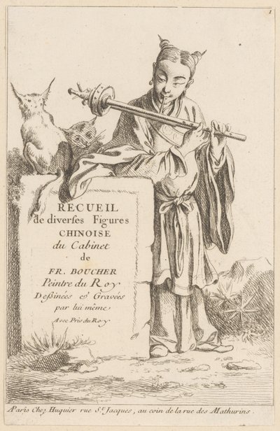 Collection of Diverse Chinese Figures by François Boucher