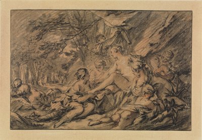 Diana Resting with Her Nymphs in the Forest by François Boucher