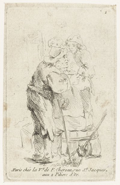 Three Farmers by François Boucher