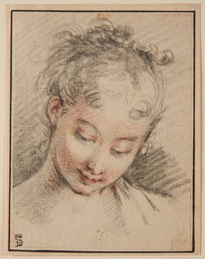 Head of a Girl by François Boucher