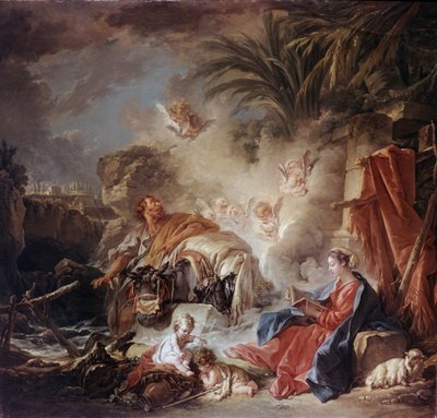 Rest on the Flight into Egypt by François Boucher