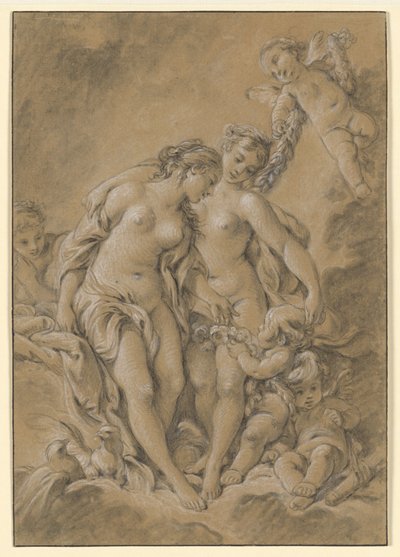 Nymphs and Cupids by François Boucher
