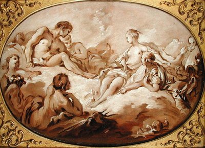 The Apotheosis of Aeneas, or Aeneas presented to the Gods by Venus by François Boucher
