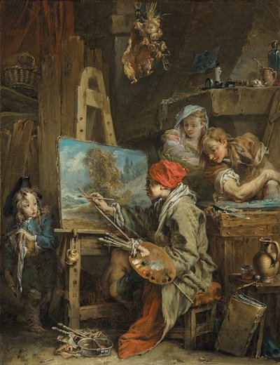 The Landscape Painter by Francois Boucher