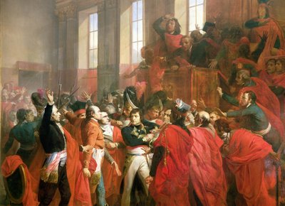 Bonaparte and the Council of Five Hundred at St. Cloud, 10th November 1799 (detail) by Francois Bouchot