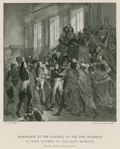 Bonaparte at the Council of the Five Hundred by Francois Bouchot