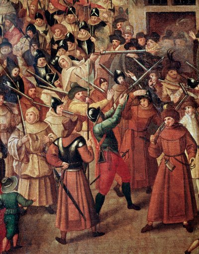 Armed Procession of The Catholic League of France in the Streets of Paris by Francois Bunel