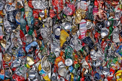 Vibrant Crushed Cans by Francois Casanova
