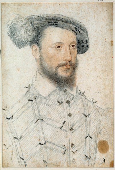 Portrait of Antoine de Halluin, Lord of Piennes by François Clouet