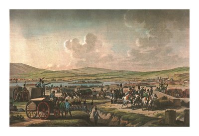 Napoleon visiting the siege works at Danzig led by Marshal Lefebvre, 9 May 1807, c1850 by Francois Dequevauviller