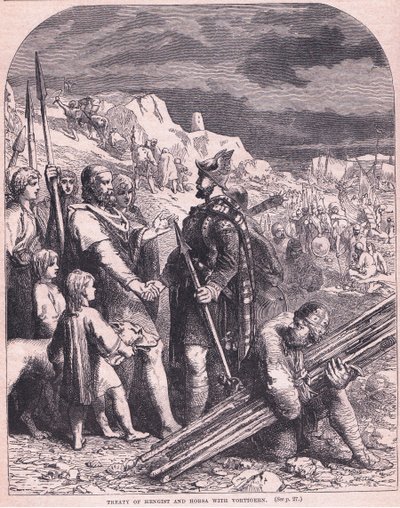 Treaty of Hengist and Horsa with Vortigern AD 600 by Francois Edouard Zier