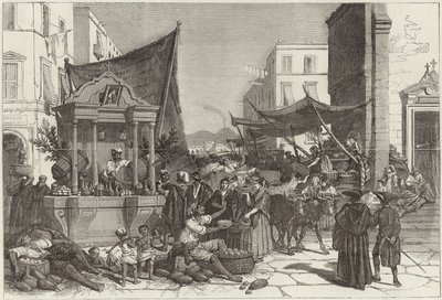 A Street in Naples by Francois Fortune Antoine (after) Ferogio