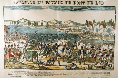 Battle and Crossing of Bridge of Lodi by Francois Georgin