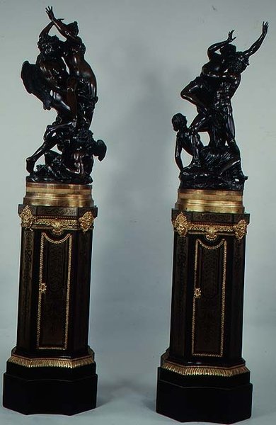 The Rape of Proserpine, Bases Attributed to Boule, c.1693-1710 by Francois Girardon