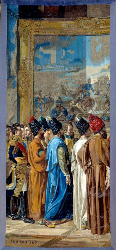Napoleon I Received at the Castle of Finkenstein in Poland by Francois Henri Mulard