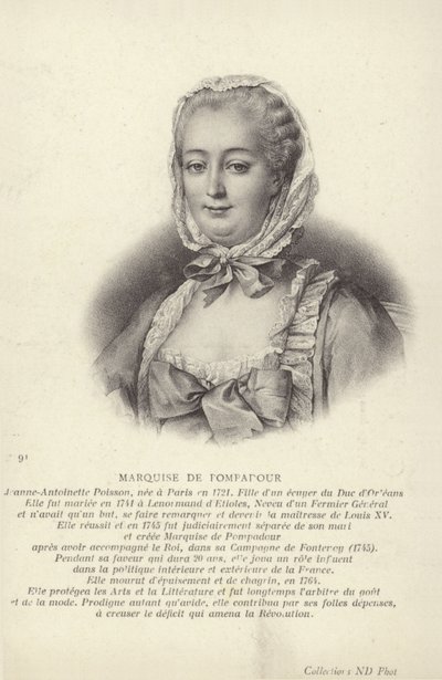 Marquise de Pompadour by Francois Hubert Drouais
