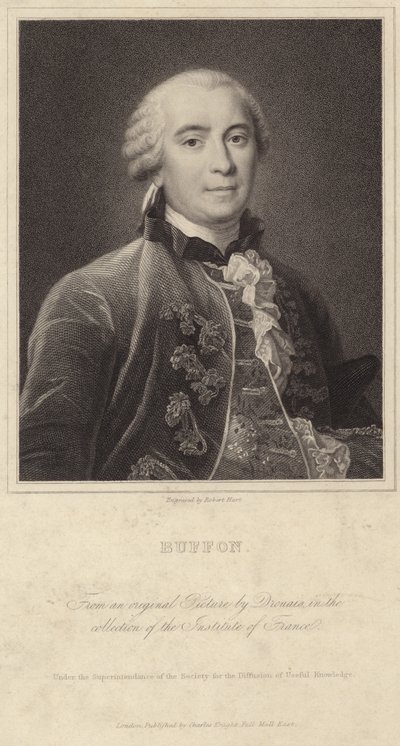 Portrait of Georges-Louis Leclerc, Comte de Buffon by Francois Hubert Drouais