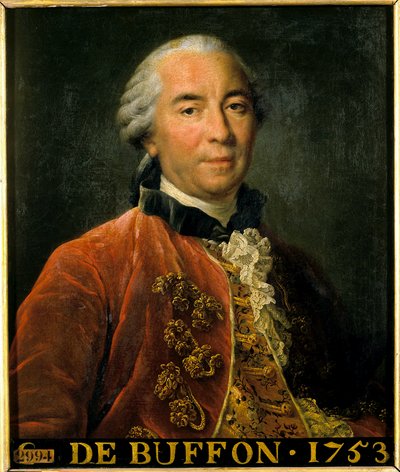 Portrait of Georges Louis Leclerc, Count of Buffon by Francois Hubert Drouais