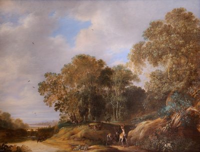 Landscape with Deer by Francois Knibbergen