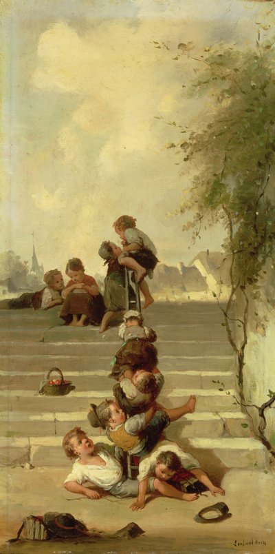 La Glissade by Francois Louis Lanfant de Metz