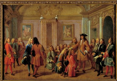 First Promotion of the Knights of the Order of Saint-Louis by Louis XIV in Versailles on 8 May 1693 by Francois Marot