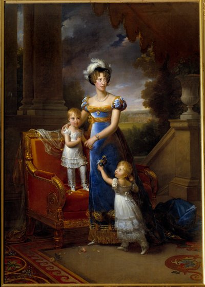 Portrait of Marie Caroline, Princess of the Two Sicilies, Duchess of Berry by Baron François Pascal Simon Gérard