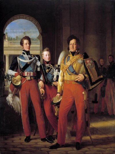 Portraits of Louis-Philippe I and His Sons by Baron François Pascal Simon Gérard