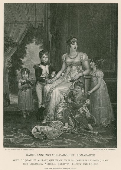 Marie-Annunciade-Caroline Bonaparte by Francois Pascal Simon Gerard