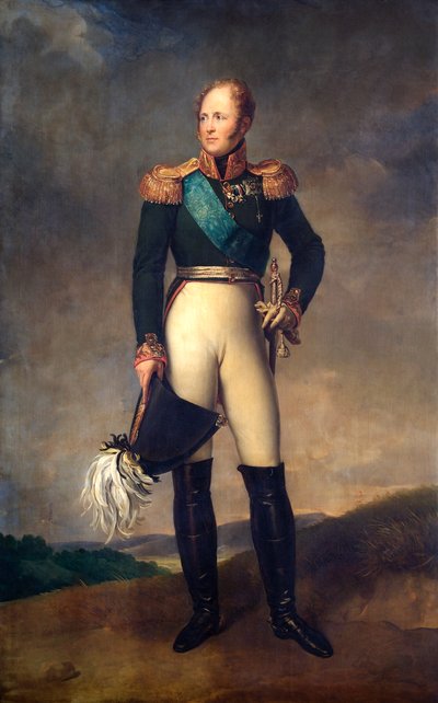 Portrait of Tsar Alexander I of Russia by Francois Pascal Simon Gerard