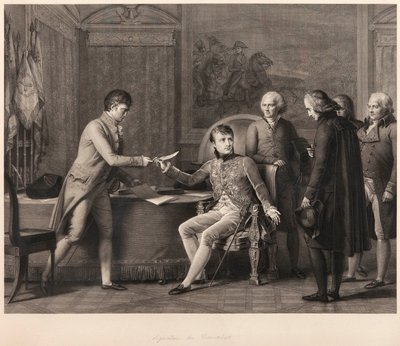 The Signing of the Concordat between France and the Holy See on 15th July 1801 by Francois Pascal Simon Gerard