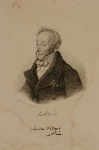 Antoine Charles Horace Vernet, known as Carle Vernet (1758-1836) by Francois Seraphin Delpech