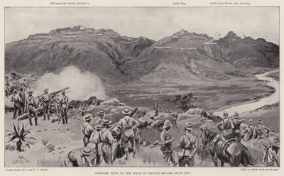 General view of the field of battle before Spion Kop by Frank (after) Dadd