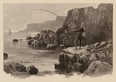 Bass fishing by Frank (after) Feller