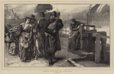 London Sketches, the Foundling by Frank (after) Holl