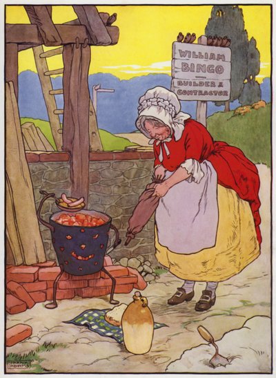 Illustration for Old Dame Trot And Her Pig by Frank Adams