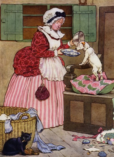 Illustration for Old Mother Hubbard by Frank Adams