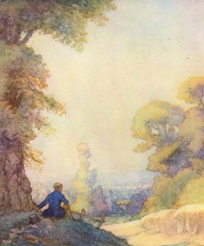 Illustration for The Scholar-Gipsy by Matthew Arnold by Frank Adams