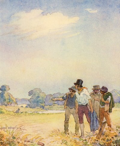 Illustration for The Scholar-Gipsy by Matthew Arnold by Frank Adams