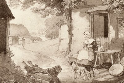 Illustration for The Scholar-Gipsy by Matthew Arnold by Frank Adams