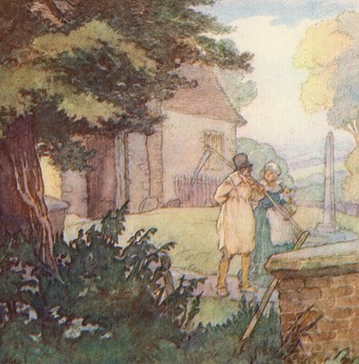 Illustration for The Scholar-Gipsy by Matthew Arnold by Frank Adams