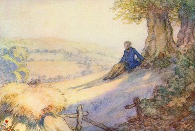 Illustration for The Scholar-Gipsy by Matthew Arnold by Frank Adams