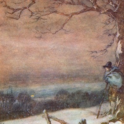 Illustration for The Scholar-Gipsy by Matthew Arnold by Frank Adams