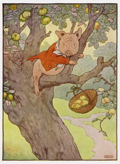 Illustration for The Three Little Pigs by Frank Adams