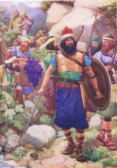 Scouts Viewing the Promised Land by Frank Adams