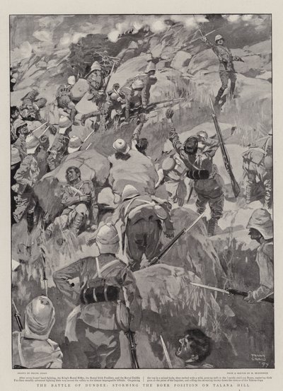 The Battle of Dundee, storming the Boer Position on Talana Hill by Frank Craig