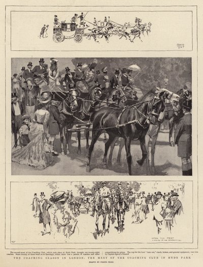 The Coaching Season in London, the meet of the Coaching Club in Hyde Park by Frank Craig