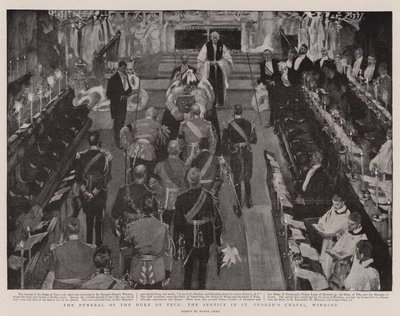 The Funeral of the Duke of Teck, the Service in St George
