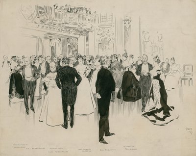 The Gordon Memorial Ball at the Hotel Cecil, Between the Dances by Frank Craig
