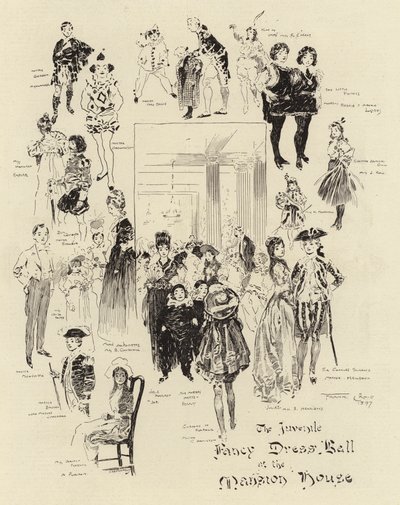The Juvenile Fancy Dress Ball at the Mansion House by Frank Craig